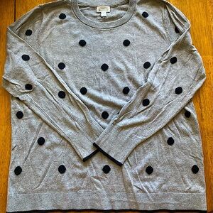 Market And Spruce
SIZE XXL
Women Round Neck Polka Dots Long Sleeve Sweater, Grey